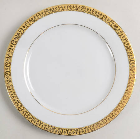 Gold Buffet Salad Plate