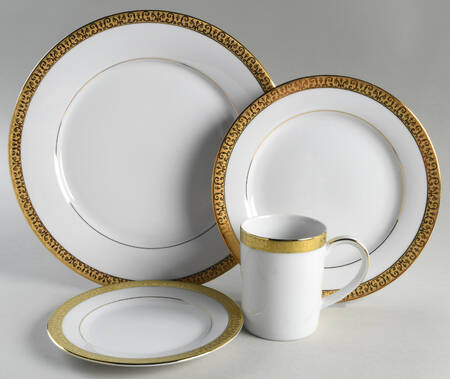 Gold Buffet 4 Piece Place Setting