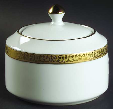 Gold Buffet Sugar Bowl & Lid