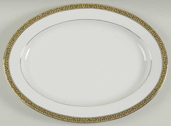 Gold Buffet 16" Oval Serving Platter