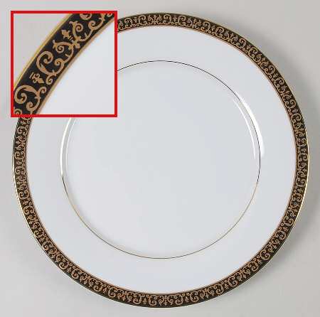 Gold Buffet Accent Dinner Plate