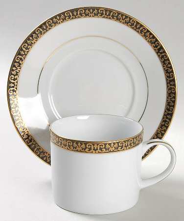 Gold Buffet Flat Cup & Saucer Set
