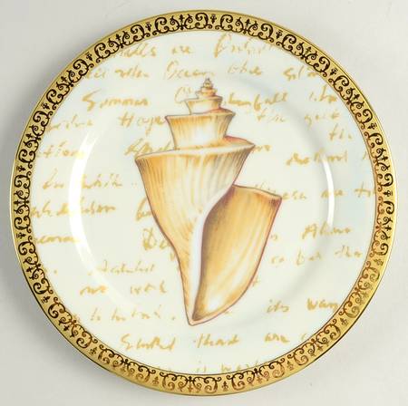 Gold Buffet Salad Plate