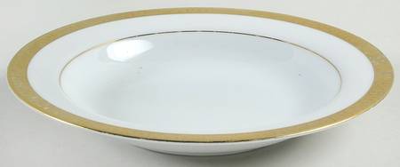 Gold Buffet Large Rim Soup Bowl