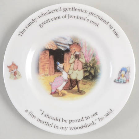 World of Beatrix Potter 6" Round Baby Plate