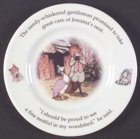 World of Beatrix Potter 6" Round Baby Plate