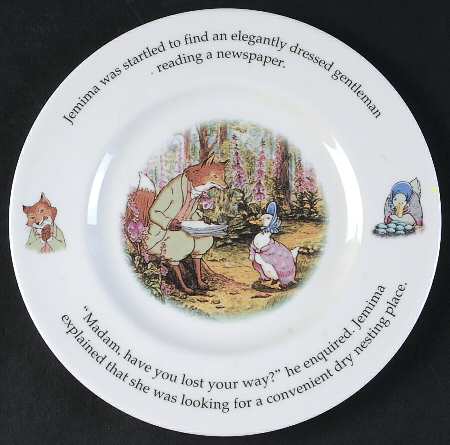 World of Beatrix Potter Child's Plate