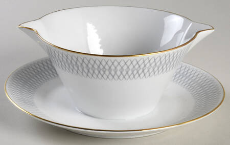 ROT161 Gravy Boat with Attached Underplate
