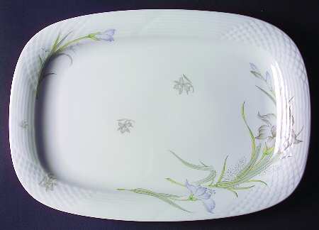 Daffodil (Extra Small Flowers) 13" Oval Serving Platter