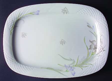 Daffodil (Extra Small Flowers) 14" Oval Serving Platter by Renoir