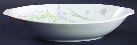 Daffodil (Extra Small Flowers) 12" Oval Vegetable Bowl