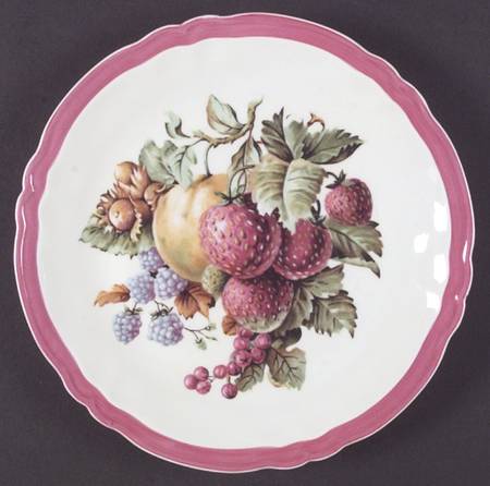 Fruit (Raspberry Border) Salad Plate
