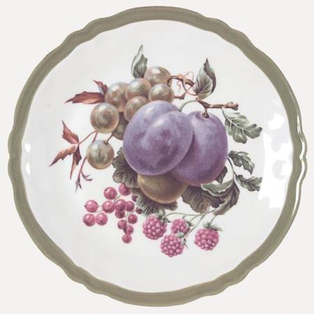 Fruit (Dark Green Border) Salad Plate