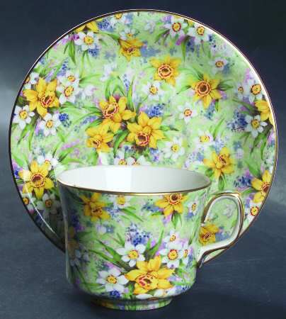 Richmond (Intro 2000, Bone) Flat Cup & Saucer Set