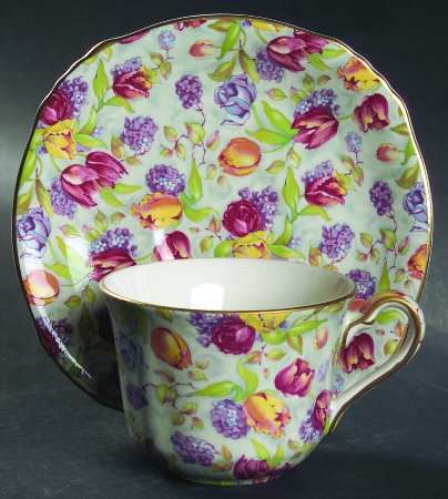 Stratford (Earhenware, Intro 2000) Flat Cup & Saucer Set