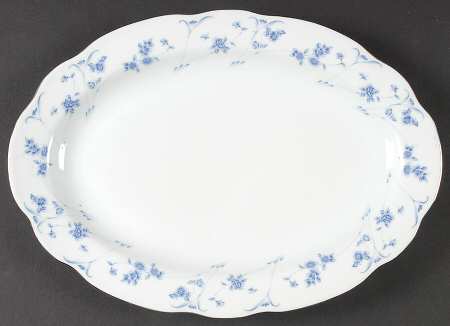 Blue Dawn 14" Oval Serving Platter