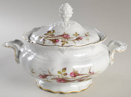 Rose Brier Round Covered Vegetable