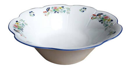 Paradis Bleu 10" Large Salad Serving Bowl