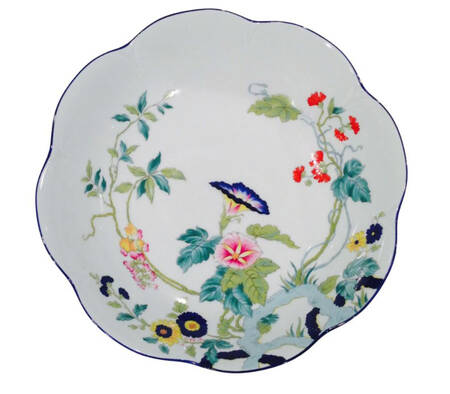 Paradis Bleu Deep Round Platter