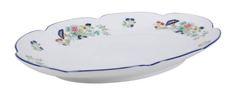 Paradis Bleu 14" Oval Serving Platter