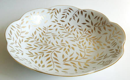 Olivier Gold 11" Deep Round Platter