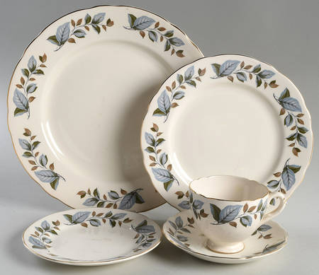 Silver Leaf 5 Piece Place Setting