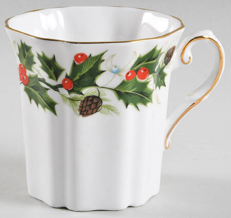 Noel (Crown Backstamp, Scalloped) Mug