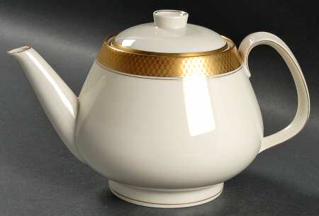 Golden Brocade Teapot & Lid