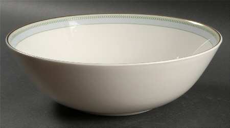 Etienne (Gold Trim) 10" Large Salad Serving Bowl