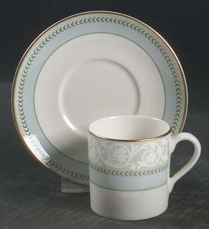 Etienne (Gold Trim) Espresso Cup and Saucer Set