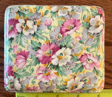 Poppies Square Box with Lid