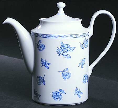 Blue Elegance Coffee Pot & Lid