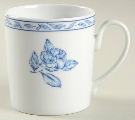 Blue Elegance Flat Demitasse Cup
