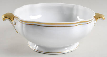Marie Antoinette Gold on White Tureen No Lid