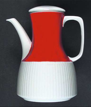 Coral Mini Coffee Pot & Lid