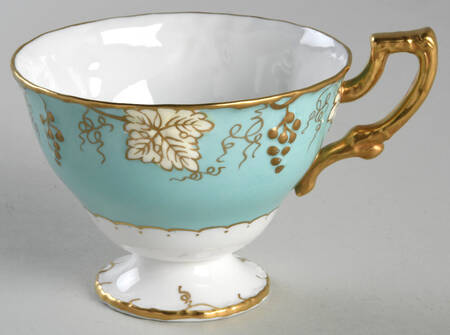 Vine Celadon Footed Cup