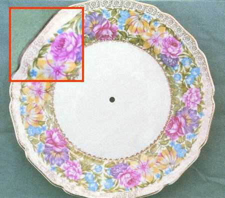 R855 Round Serving Plate with Handle (DP)