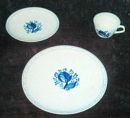 Tranquebar Blue (Coupe) by Royal Copenhagen