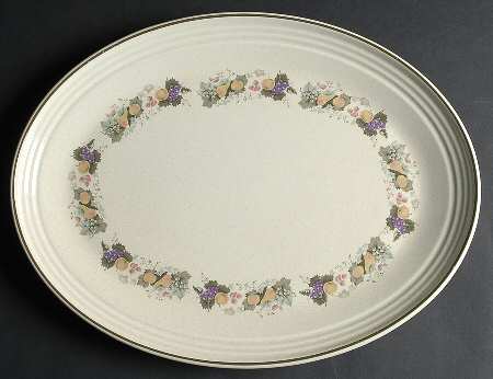 Harvest Garland 16" Oval Serving Platter