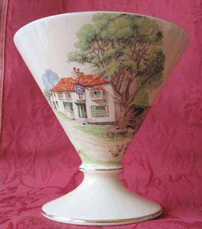 Red Roof Gordon Candy Jar No Lid