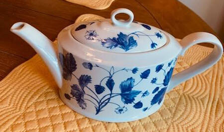 Blue Alpine Teapot & Lid