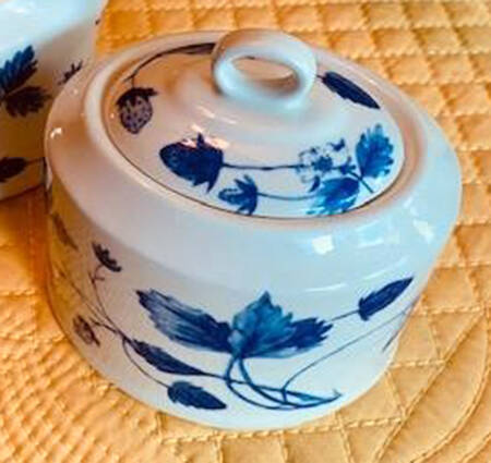 Blue Alpine Sugar Bowl & Lid