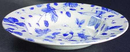 Blue Alpine Large Rim Soup Bowl