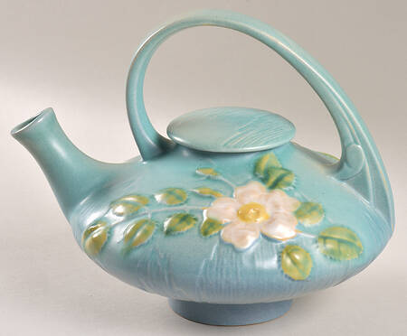 White Rose Blue Azure by Roseville