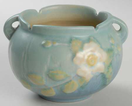 White Rose Blue Azure 3" Jardiniere