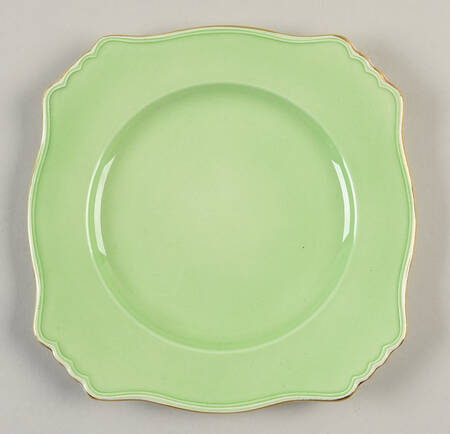 Pastel Ware Green (Molded Edge) Square Salad Plate