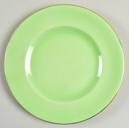 Pastel Ware Green (Not Molded) Salad Plate by Royal Winton