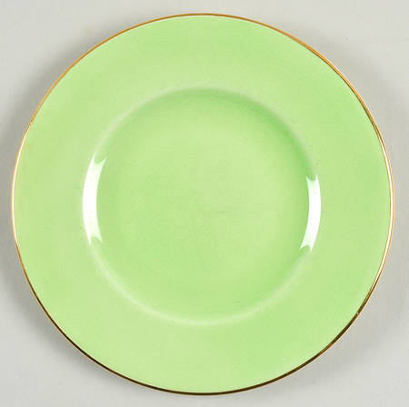 Pastel Ware Green (Not Molded) Bread & Butter Plate by Royal Winton