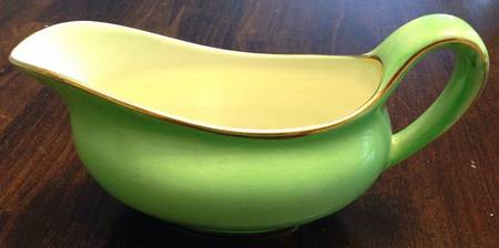Pastel Ware Green (Not Molded) Gravy Boat