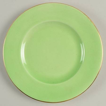 Pastel Ware Green (Not Molded) Dessert/Pie Plate by Royal Winton